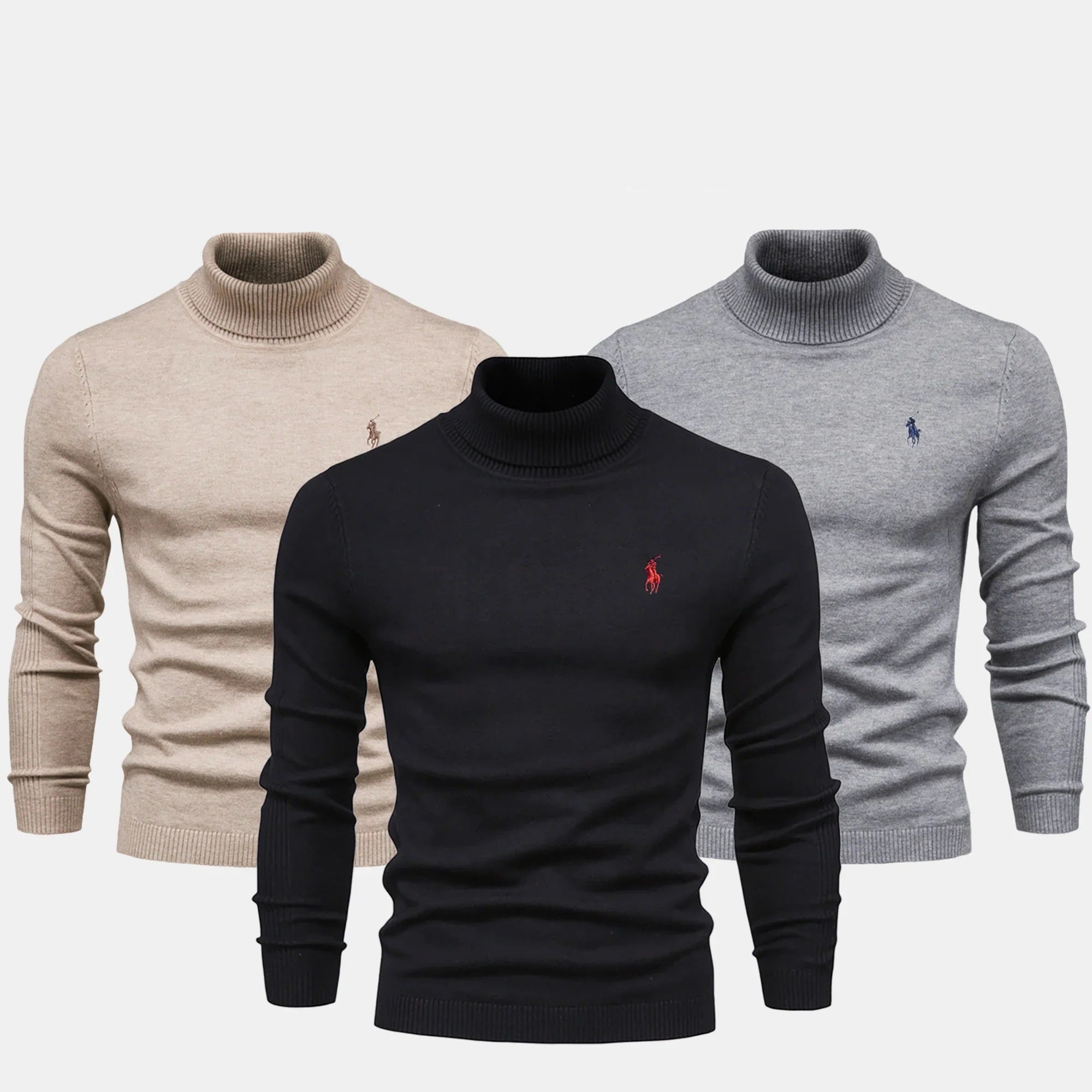 Jersey de cuello alto RL Double Elegance: compre uno y llévate otro gratis.