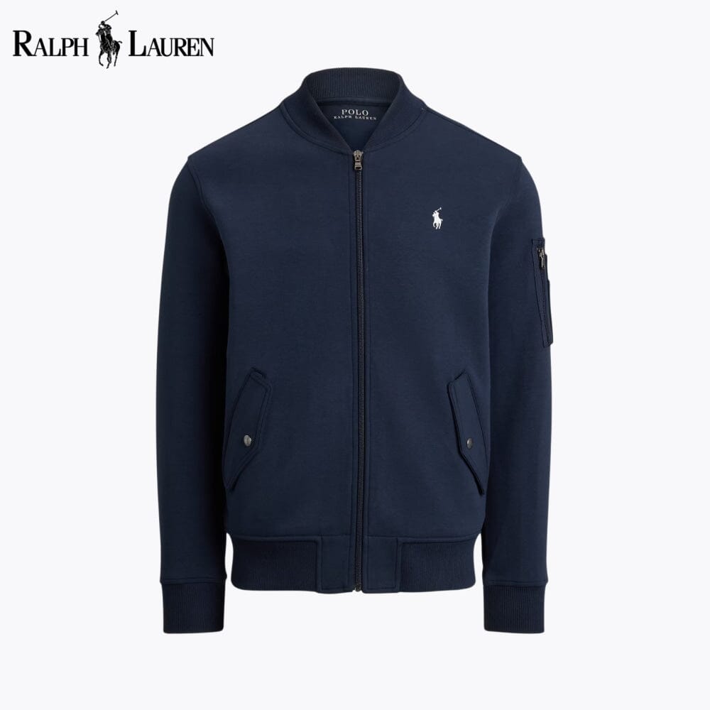 Chaqueta bomber de punto doble RL