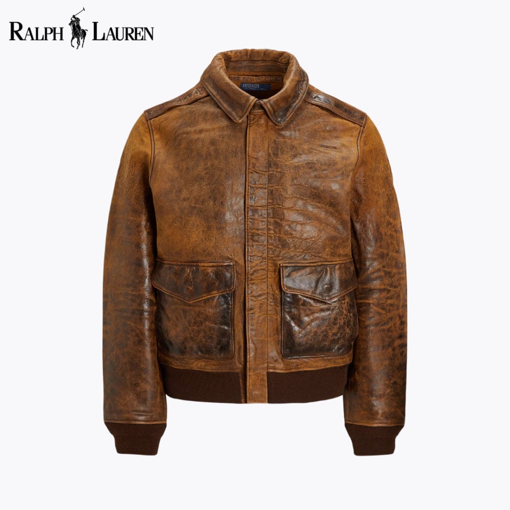 Chaqueta de vuelo de cuero RL